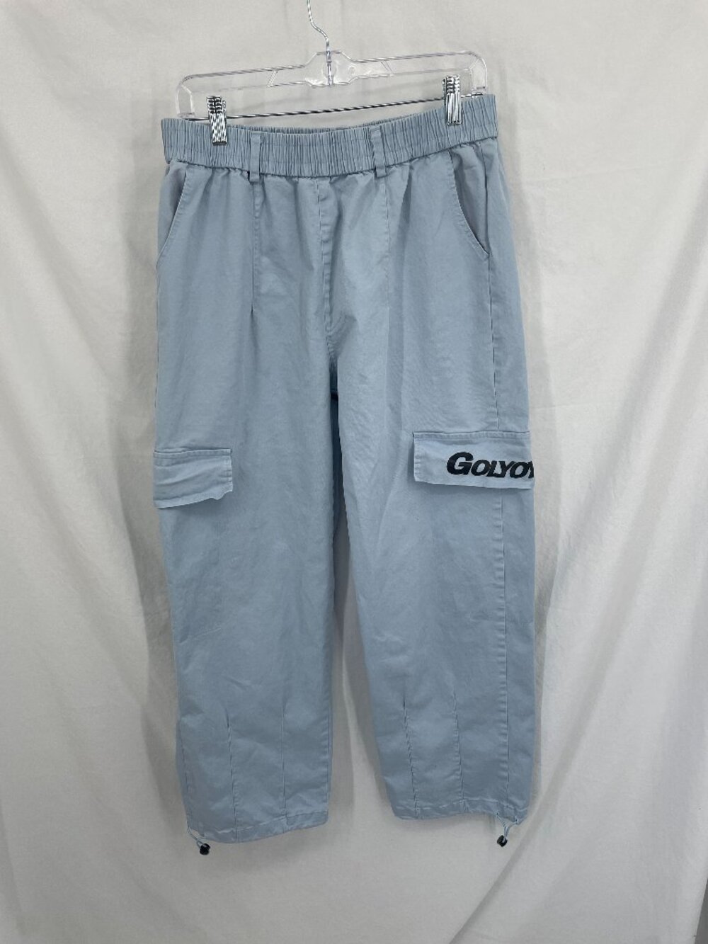 Vintage Y2K Style GOLYON Light Blue Cargo Pants